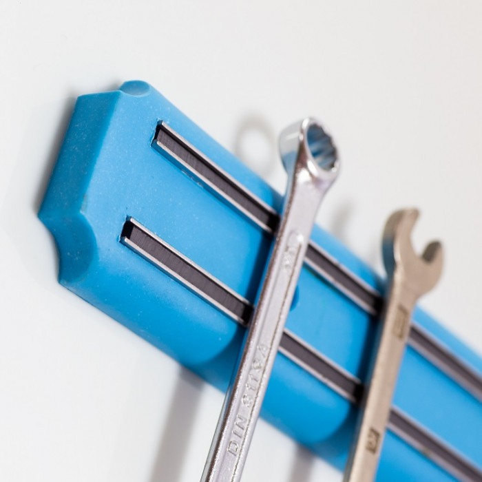 Suport magnetic pentru cuțite și ustensile de bucătărie, lungime 38 cm - albastru [2]