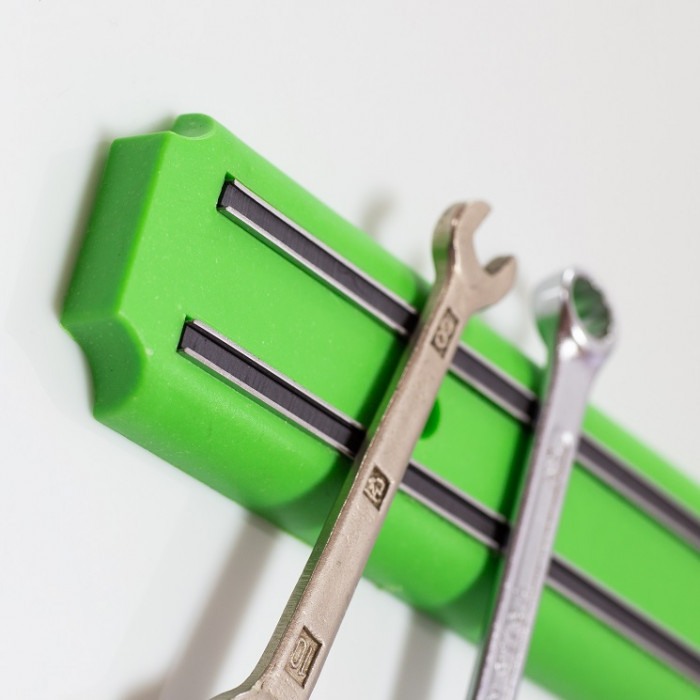 Suport magnetic pentru cuțite și ustensile de bucătărie, lungime 38 cm - verde [2]