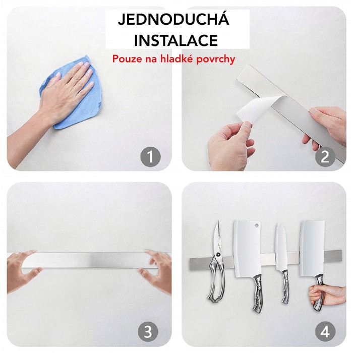 Suport magnetic pentru cuțite și ustensile de bucătărie, lungime 40 cm [5]