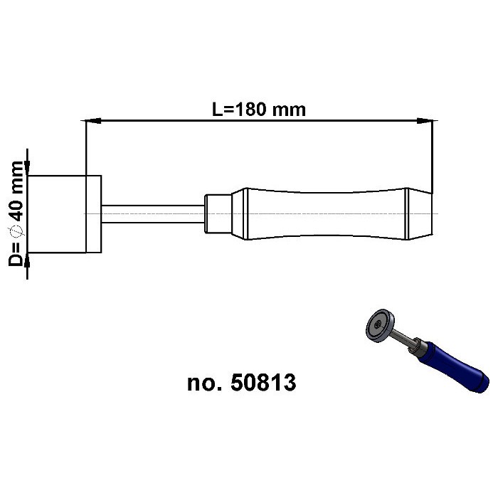 Tijă cu magne diam. 40x8 mm temperatura suportată max. 350 °C [4]