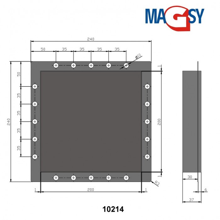 Ușiță magnetică 200x200 mm [3]