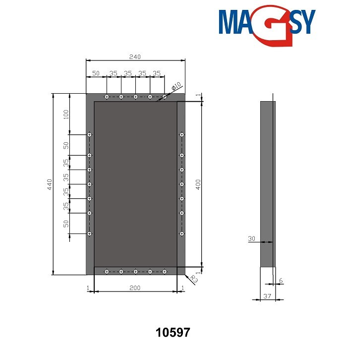 Ușiță magnetică 200x400 mm [7]