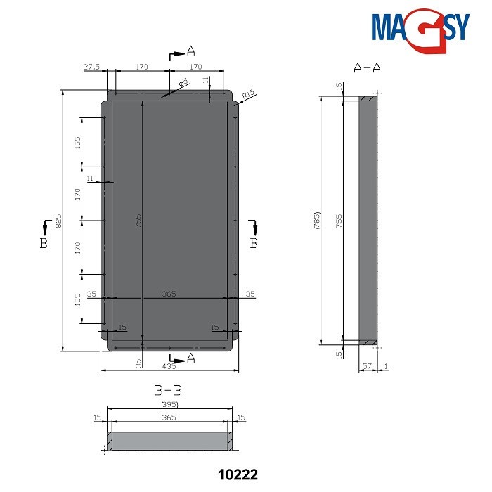 Ușiță magnetică UP 400x800 mm [5]