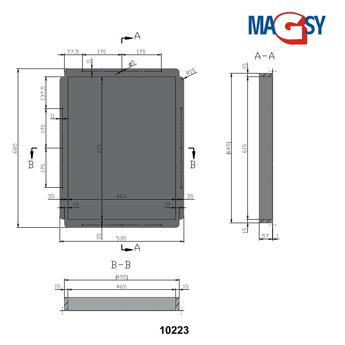 Ușiță magnetică UP 500x660;mm [4]