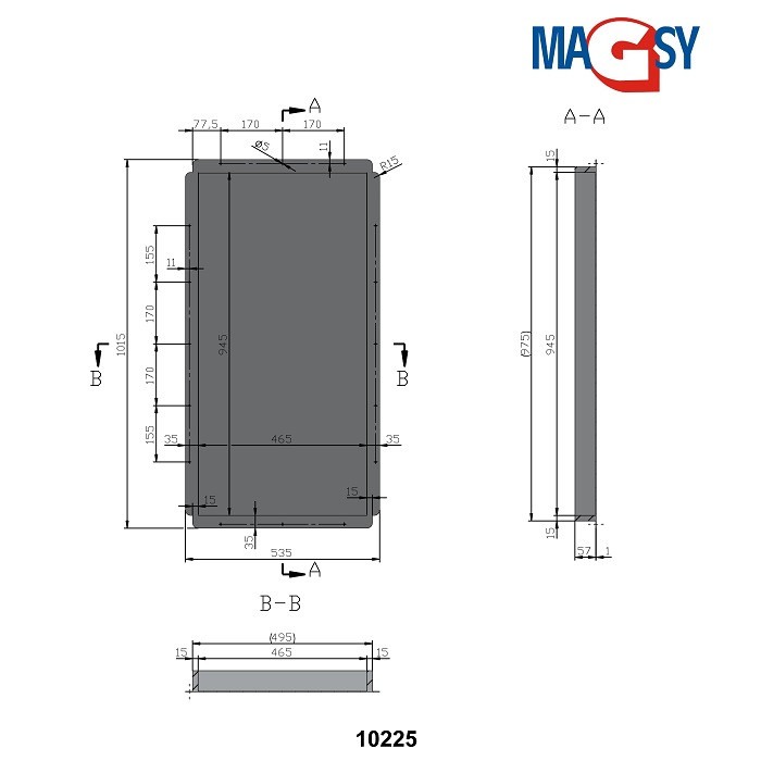 Ușiță magnetică UP 500x990 mm [4]