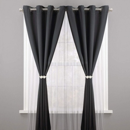 Agrafă magnetică pentru draperii, set de 2 bucăți - alb [5]