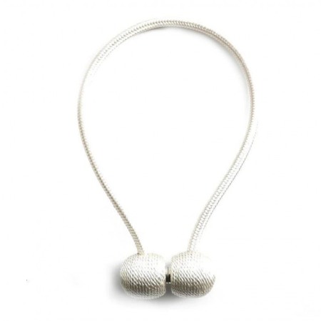 Agrafă magnetică pentru draperii, set de 2 bucăți - alb [3]