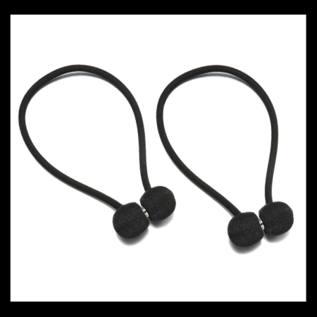 Agrafă magnetică pentru draperii, set de 2 bucăți - negru [4]