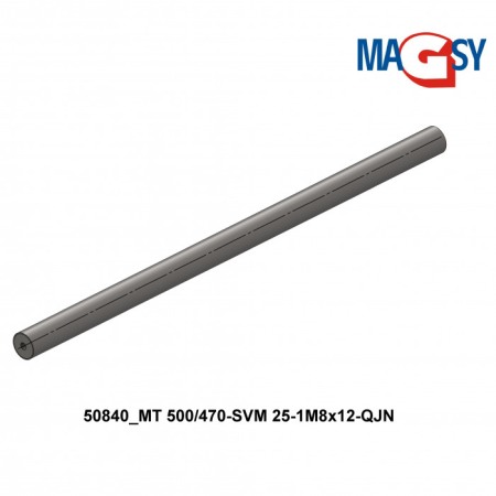 Bară magnetică - NdFeB diam.25 x 500 mm, 14.500 Gs, 95 N, 80 °C [6]