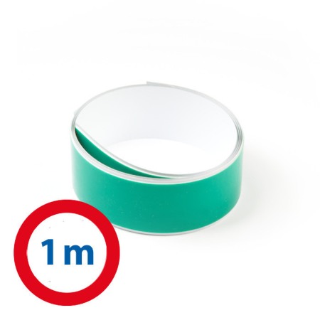 Suporturi magnetice - Bară metalică autoadezivă 35x1,15 mm - albă - lungime 1 m