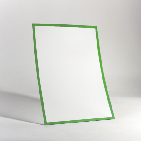 Buzunar magnetic A3 cu chenar verde [1]