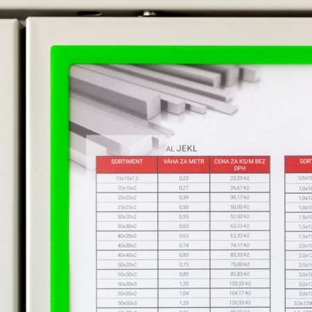 Buzunar magnetic A4 cu chenar verde [2]