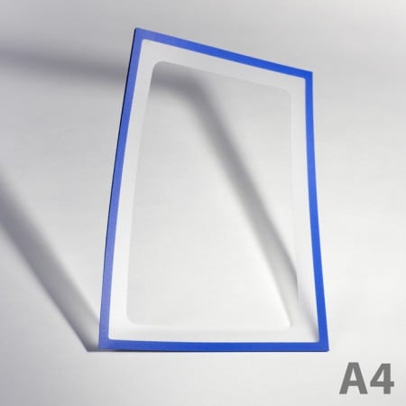 Buzunare magnetice - Buzunar magnetic A4 cu decupaj - albastru