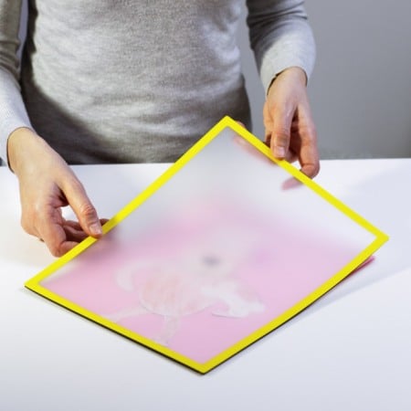 Buzunar magnetic cu ramă - Buzunar magnetic A5 cu chenar galben