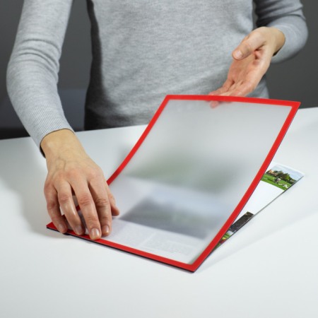 Buzunare magnetice - Buzunar magnetic A5 cu chenar roșu