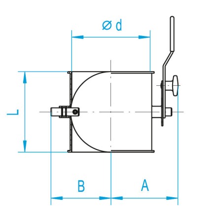 Clapa de închidere manuală JACOB DN 200 [1]