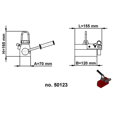 Dipozitiv magnetic de ridicat sarcini BM-B100 [2]