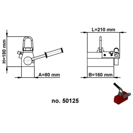 Dipozitiv magnetic de ridicat sarcini BM-B200 [2]