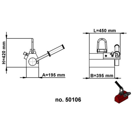 Dipozitiv magnetic de ridicat sarcini BM-B2000 [2]