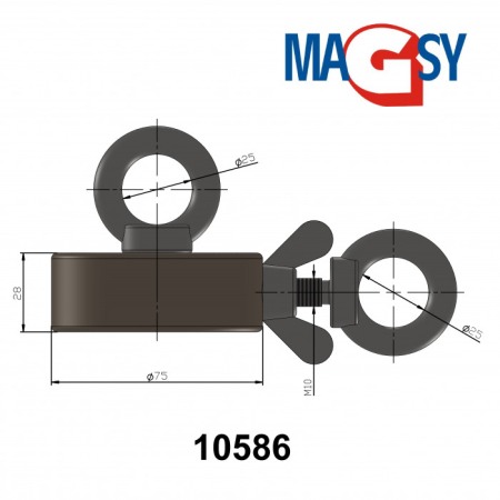 Fishing magnet 2x310Kg [1]