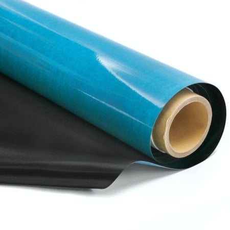 Table magnetice - Folie de tablă magnetică acoperită, autoadezivă neagră pentru cretă, marker, 120 cm lățime, metraj