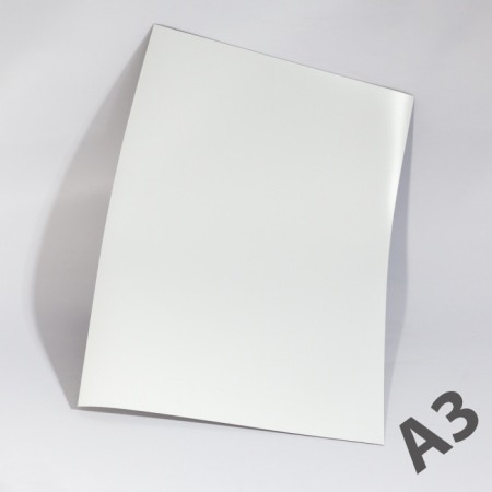 Folii magnetice în format A3, A4,... - Folie magnetică A3 (420x297 mm) alb grosime 1 mm