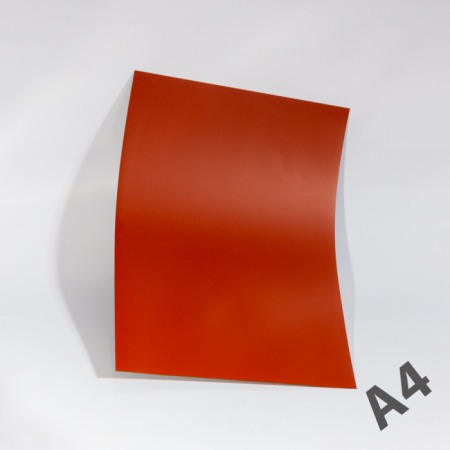 Folii magnetice în format A3, A4,... - Folie magnetică A4 (297x210 mm), roșu grosime 0,7 mm