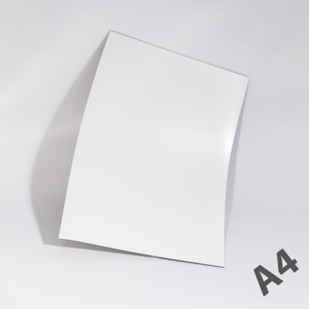 Folii magnetice în format A3, A4,... - Folie magnetică A4 alb grosime 0,5 mm