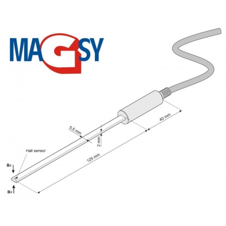 Gaussmetru/Teslametru MAGMAG SET cu sondă și cablu USB [6]
