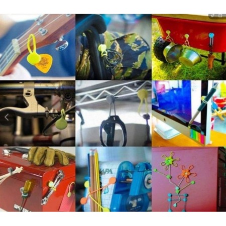 Inele magnetice de strângere, siliconate, pentru utilizare repetată, multicolore, 8 buc. [8]