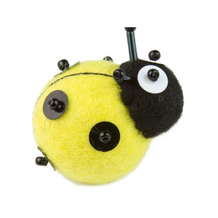 Magneți - Magnet de frigider din pâslă - buburuză galbenă