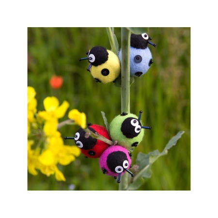 Magnet de frigider din pâslă - buburuză portocalie [1]