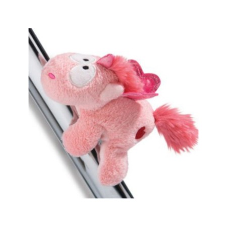 Animăluțe magnetice - Magnet de pluș „unicorn trandafiriu” – 4 x magnet cusut