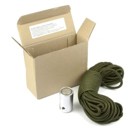 Magnet fishing - Magnet fishing / Magnet pentru vânători de comori diam. 30 x 50 mm, cablu 15 metri