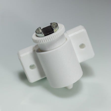 Magneți mobilier - Magnet mobilier reglabil cu magnet de ferită, alb