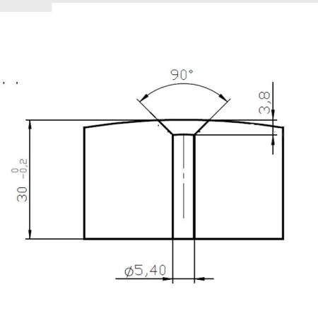 Magnet neodim bloc 50x50x30xR157 N 80 °C, VMM10-N50 [1]