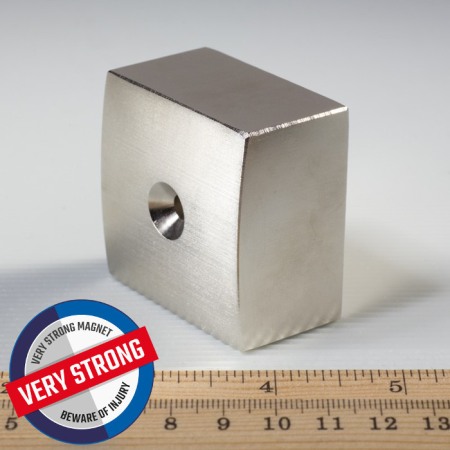Magneți de neodim atipici - Magnet neodim bloc 50x50x30xR157 N 80 °C, VMM10-N50