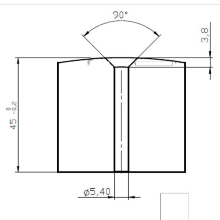 Magnet neodim bloc 50x50x45xR157 N 80 °C, VMM10-N50 [1]