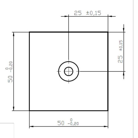 Magnet neodim bloc 50x50x45xR157 N 80 °C, VMM10-N50 [2]