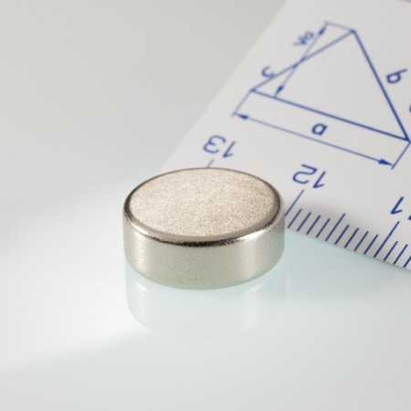 Magneți NdFeB cilindru - axial - Magnet neodim cilindru cu diam.14x5 N 80 °C, VMM7-N42