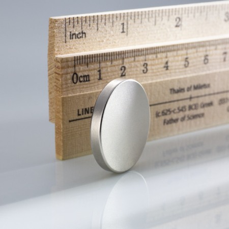 Magneți NdFeB cilindru - axial - Magnet neodim cilindru cu diam.30x4 N 80 °C, VMM4 N35