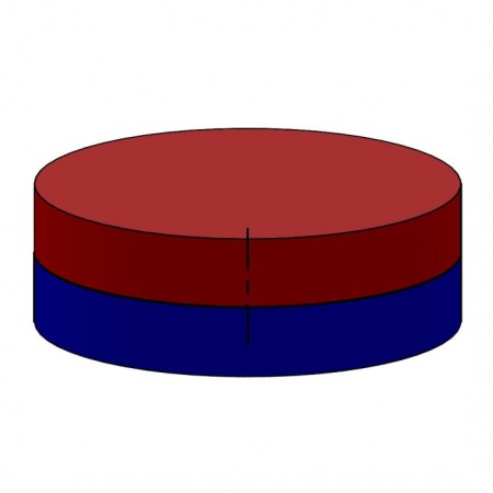 Magnet neodim cilindru cu diam.3x2 E 80 °C, VMM7-N42 [1]