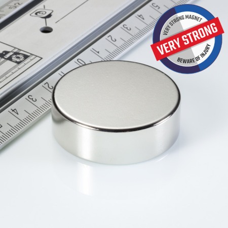 Magneți mari - Magnet neodim cilindru cu diam.45x15 N 80 °C, VMM7-N42