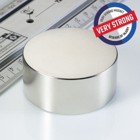 Magneți mari - Magnet neodim cilindru cu diam.55x25 N 80 °C, VMM7-N42