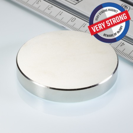 Magneți plați - Magnet neodim cilindru cu diam.60x10 N 80 °C, VMM6-N40