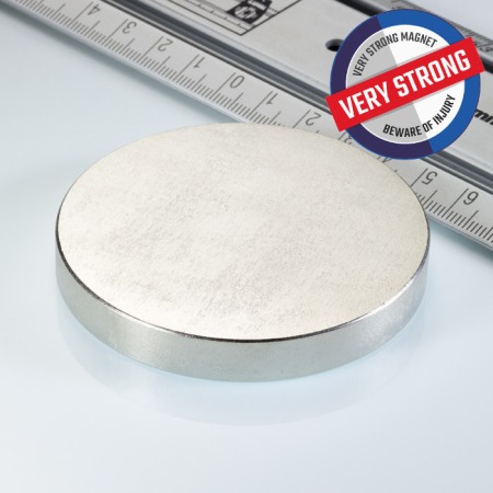 Magneți plați - Magnet neodim cilindru cu diam.70x10 N 80 °C, VMM7-N38