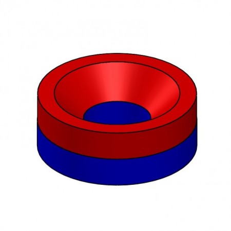Magnet neodim cilindru cu gaură pentru șurub cu cap înecat diam. 8 x 6/3,4 x 3-M3-N-80 °C, VMM4-N35 [3]