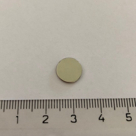 Magnet neodim cu autocolantă 3M, diam.10x1 mm, grosime autocolantă 0,06 mm [1]
