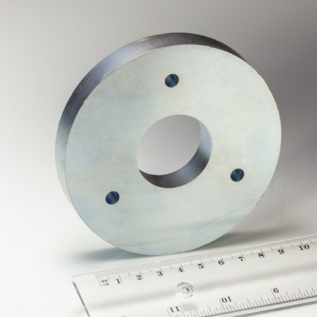 Magneți de neodim atipici - Magnet neodim inel cu diam.104x diam.36x15 N 80 °C, VMM9-N48