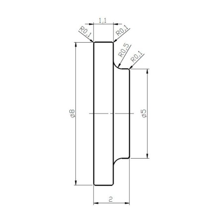 Magnet neodim puternic de birou 8x2 mm [2]
